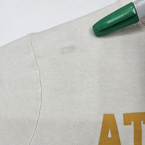 Blind Rooster Sweatshirt Mens Small Cream Japanese Landscape Graphic Floral - Picture 4 of 13